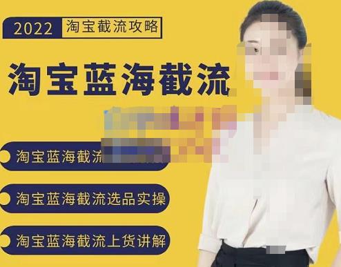 2022淘宝蓝海截流攻略，淘宝蓝海截流选品上货实操讲解网创吧-网创项目资源站-副业项目-创业项目-搞钱项目搞钱网创吧