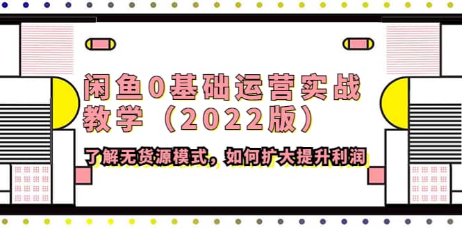 闲鱼0基础运营实战教学（2022版）了解无货源模式，如何扩大提升利润网创吧-网创项目资源站-副业项目-创业项目-搞钱项目搞钱网创吧