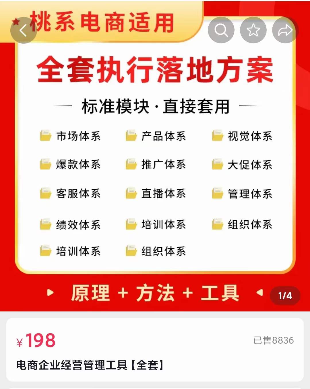 外面卖198·电商企业经营管理工具：全套执行落地方案 标准模块·直接套用搞钱网创吧-网创项目资源站-副业项目-创业项目-搞钱项目搞钱网创吧