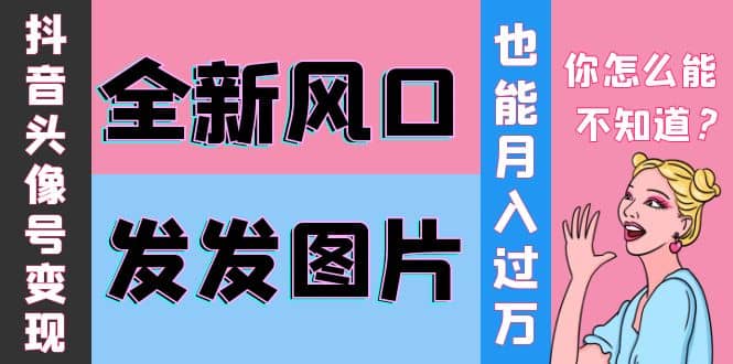 抖音头像号变现0基础教程网创吧-网创项目资源站-副业项目-创业项目-搞钱项目搞钱网创吧