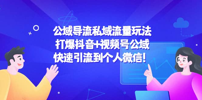 公域导流私域流量玩法：打爆抖音+视频号公域网创吧-网创项目资源站-副业项目-创业项目-搞钱项目搞钱网创吧