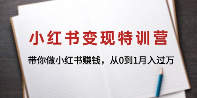 小红书变现特训营：带你做小红书项目网创吧-网创项目资源站-副业项目-创业项目-搞钱项目搞钱网创吧