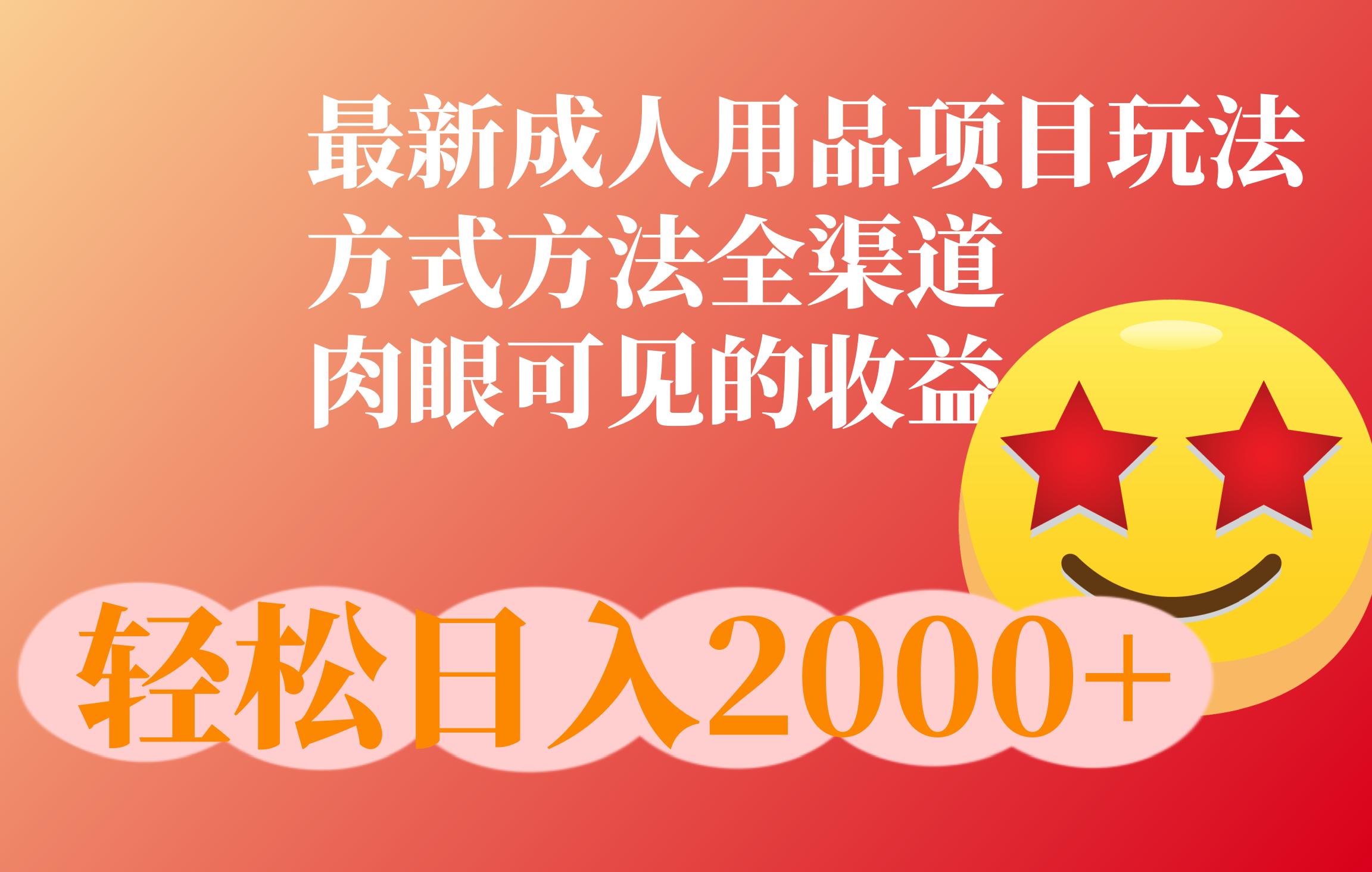 成人用品项目最新玩法，方式方法全渠道搞钱网创吧-网创项目资源站-副业项目-创业项目-搞钱项目搞钱网创吧