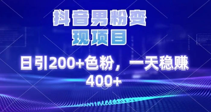 2025最新男粉项目 日引200 轻松月入2w+网创吧-网创项目资源站-副业项目-创业项目-搞钱项目搞钱网创吧
