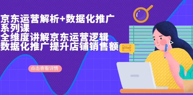 京东运营解析与数据化推广系列课，全维度讲解京东运营逻辑+数据化推广提升店铺销售额搞钱网创吧-网创项目资源站-副业项目-创业项目-搞钱项目搞钱网创吧