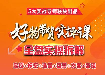 抖音好物带货实操课，全盘拆解抖音好物带货号全套流程打法网创吧-网创项目资源站-副业项目-创业项目-搞钱项目搞钱网创吧