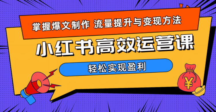 价值980小红书运营操作指南网创吧-网创项目资源站-副业项目-创业项目-搞钱项目搞钱网创吧