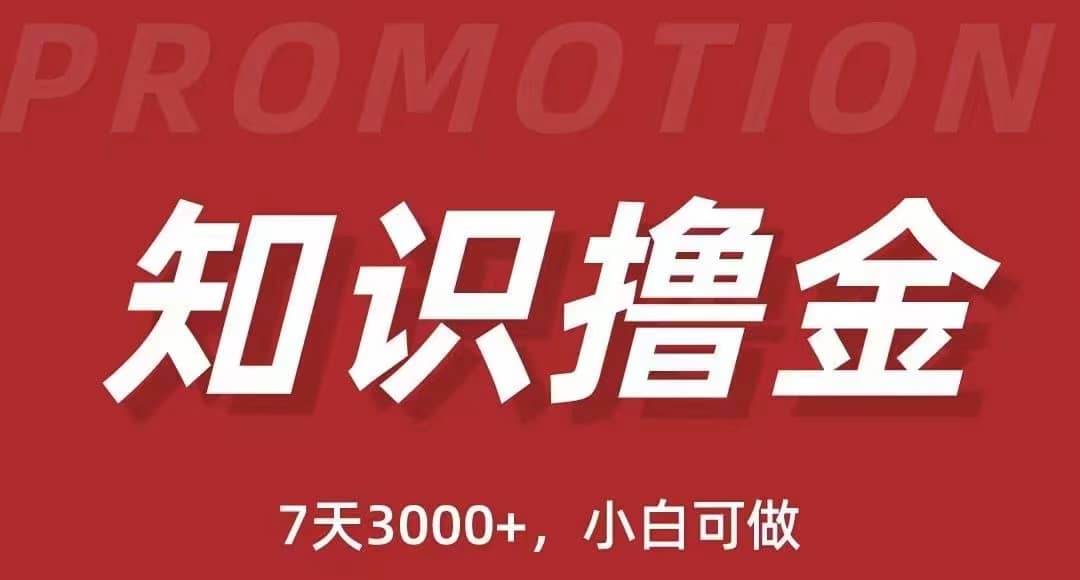 抖音知识撸金项目：执行力强当天见收益(教程+资料)网创吧-网创项目资源站-副业项目-创业项目-搞钱项目搞钱网创吧