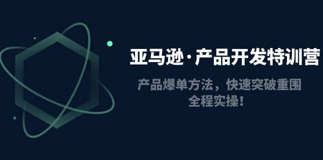 亚马逊·产品开发特训营：产品爆单方法，快速突破重围，全程实操搞钱网创吧-网创项目资源站-副业项目-创业项目-搞钱项目搞钱网创吧