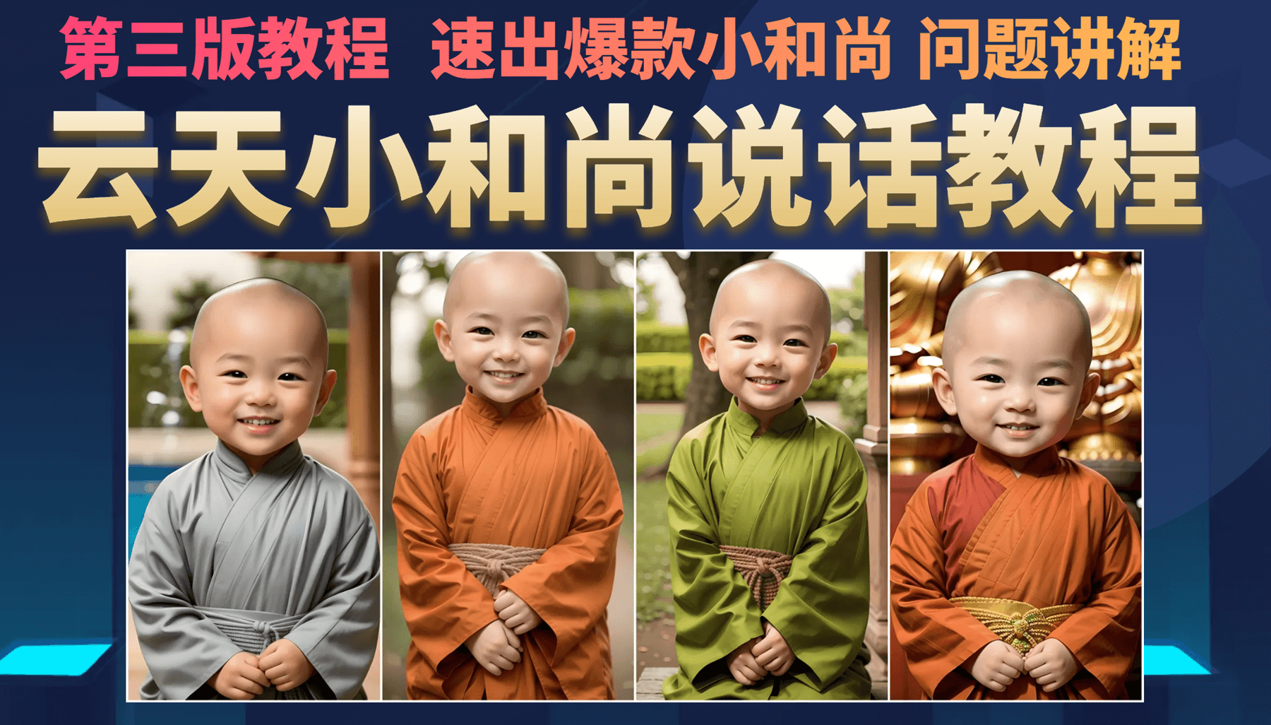云天小和尚会说话，7天万粉（第3版教程）网创吧-网创项目资源站-副业项目-创业项目-搞钱项目搞钱网创吧