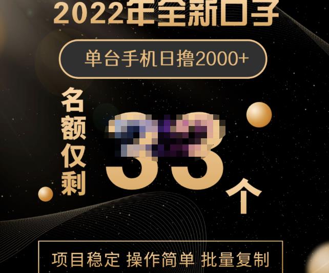 2022年全新口子，手机批量搬砖玩法，一部手机日撸2000+网创吧-网创项目资源站-副业项目-创业项目-搞钱项目搞钱网创吧