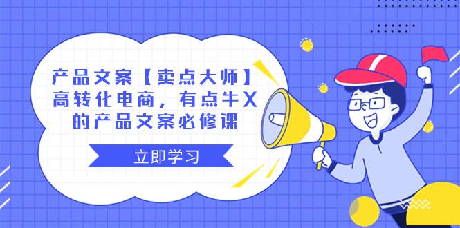 产品文案【卖点大师】高转化电商，有点牛X的 产品文案必修课网创吧-网创项目资源站-副业项目-创业项目-搞钱项目搞钱网创吧