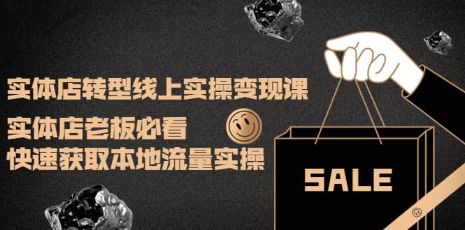 实体店转型线上实操变现课：实体店老板必看，快速获取本地流量实操网创吧-网创项目资源站-副业项目-创业项目-搞钱项目搞钱网创吧