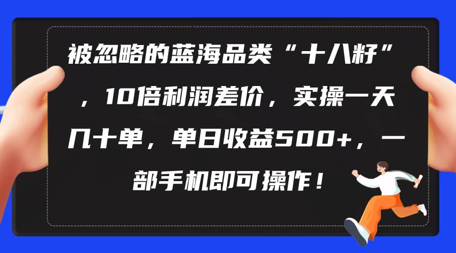 被忽略的蓝海品类“十八籽”，10倍利润差价，实操一天几十单 单日收益500+网创吧-网创项目资源站-副业项目-创业项目-搞钱项目搞钱网创吧