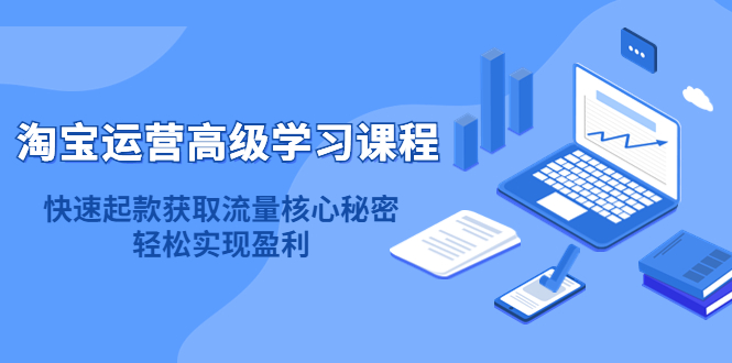 淘宝运营高级学习课程：快速获取流量核心秘密，轻松实现盈利！搞钱网创吧-网创项目资源站-副业项目-创业项目-搞钱项目搞钱网创吧