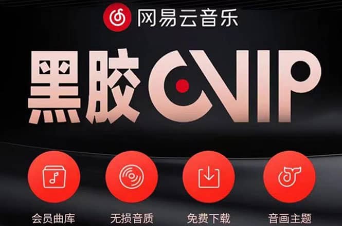 网易云撸黑胶年卡及变现方法，收益可无限放大网创吧-网创项目资源站-副业项目-创业项目-搞钱项目搞钱网创吧
