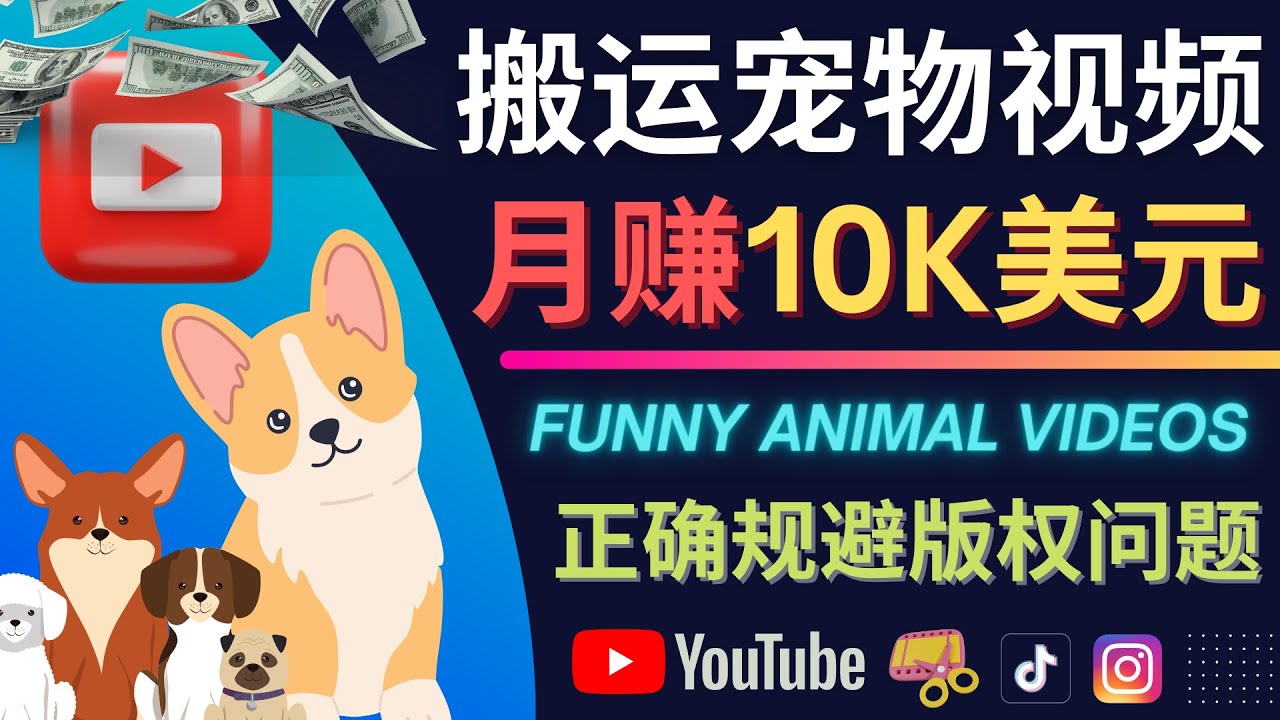 搬运TIKTOK视频到YouTube，并进行二次创作，月赚1万美元以上网创吧-网创项目资源站-副业项目-创业项目-搞钱项目搞钱网创吧