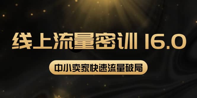 2022秋秋线上流量密训16.0：包含 暴力引流10W+中小卖家流量破局技巧 等等！网创吧-网创项目资源站-副业项目-创业项目-搞钱项目搞钱网创吧