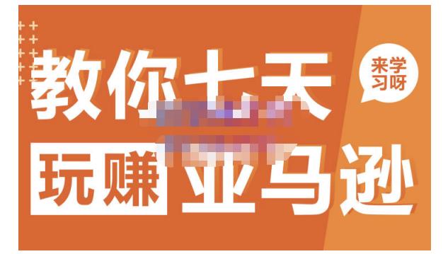 晟尧跨境·教你七天玩赚亚马逊，教你轻松玩赚亚马逊，适合小白学习网创吧-网创项目资源站-副业项目-创业项目-搞钱项目搞钱网创吧