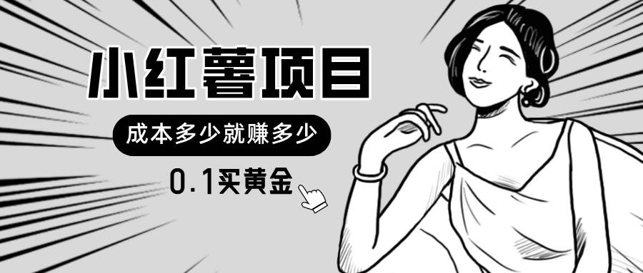 小红薯暴力项目，0.1买黄金。操作简单，日入无上限，可无限扩大。搞钱网创吧-网创项目资源站-副业项目-创业项目-搞钱项目搞钱网创吧