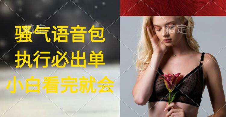 执行就出单，日入2000+，超火骚气语音包，小白看完课程就能马上实操网创吧-网创项目资源站-副业项目-创业项目-搞钱项目搞钱网创吧