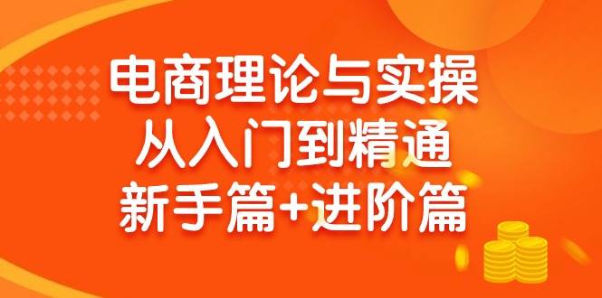 电商理论与实操从入门到精通 新手篇+进阶篇搞钱网创吧-网创项目资源站-副业项目-创业项目-搞钱项目搞钱网创吧