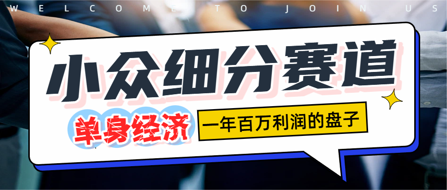 单身经济赛道,一天1000+搞钱网创吧-网创项目资源站-副业项目-创业项目-搞钱项目搞钱网创吧